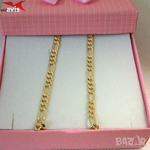 Синджир с 14К златно покритие 254574, снимка 2 - Колиета, медальони, синджири - 53018015