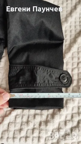 Мъжки Тренчкот шлифер H&M размер М черен цвят , снимка 9 - Якета - 50386845