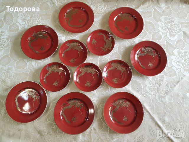 Порцеланови японски чинии , снимка 6 - Чинии - 45796247