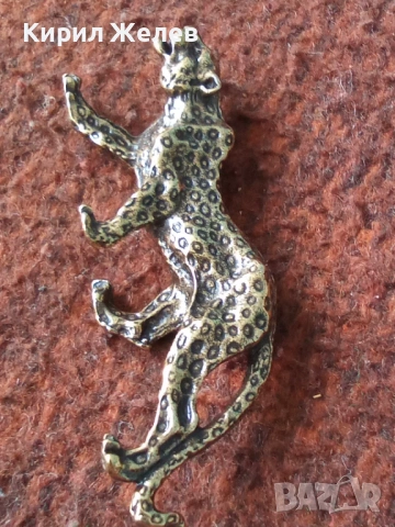 Бронзова фигурка на леопард 44984, снимка 5 - Колекции - 54199120