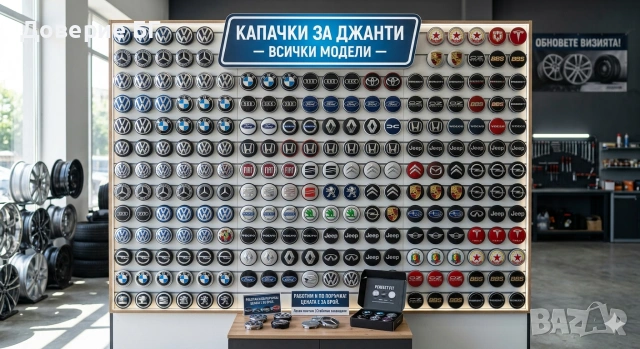 Капачки за джанти за почти всички автомобили.
