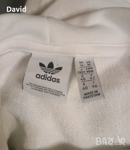 Оригинален дамски суичър/блуза Adidas Smoked Cuff Hoodie, снимка 6 - Суичъри - 48600389