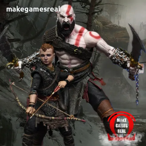 Екшън фигура God of War Kratos - Atreus, снимка 4 - Аксесоари - 39770204