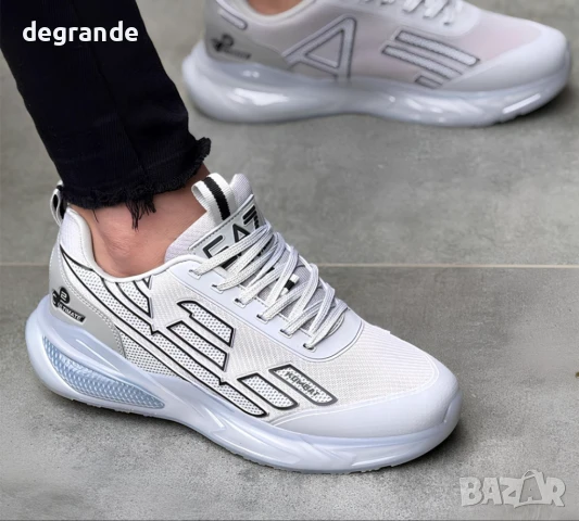 Мъжки маратонки Armani Uktimate C2 бяло и черно , снимка 3 - Маратонки - 51346951