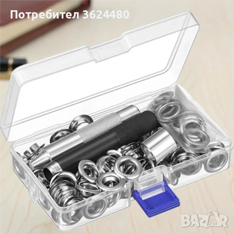 Комплект за поставяне на капси за завеси, тенти и покривала – 12 мм 4885, снимка 4 - Други инструменти - 53576753