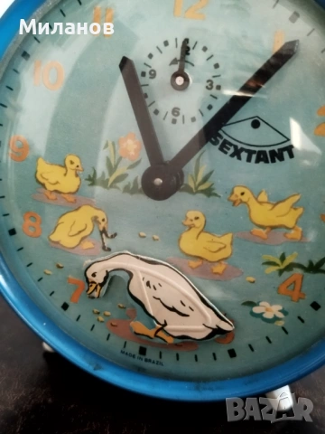 Стар анимиран будилник, настолен часовник, снимка 2 - Антикварни и старинни предмети - 54163332