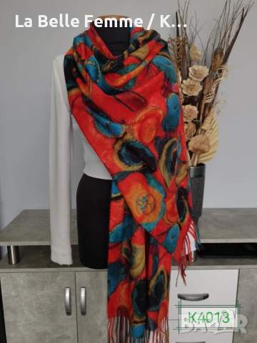 Шалове от кашмир, снимка 3 - Шалове - 51861409