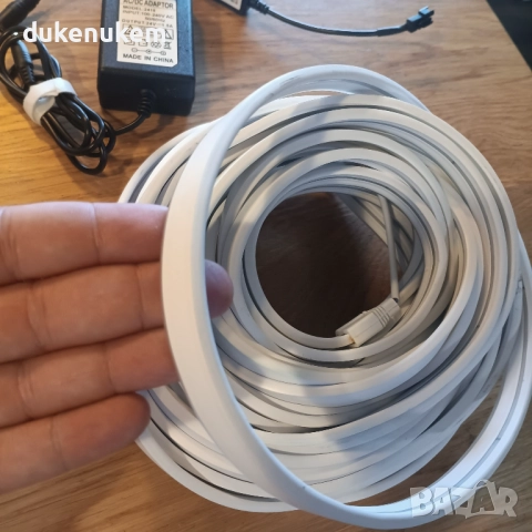 RGB+IC неон лента 10 м , водоустойчива, музикален синхрон, chase ефекти, приложение, снимка 8 - Лед осветление - 52652071