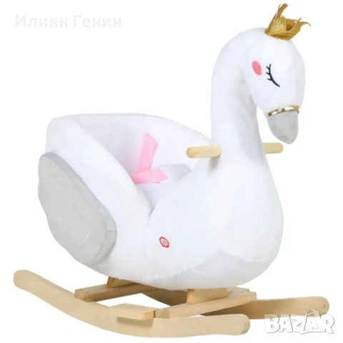 AIYAPLAY Люлееща се играчка лебед с приспивна песен, снимка 3 - Детски люлки - 54249718