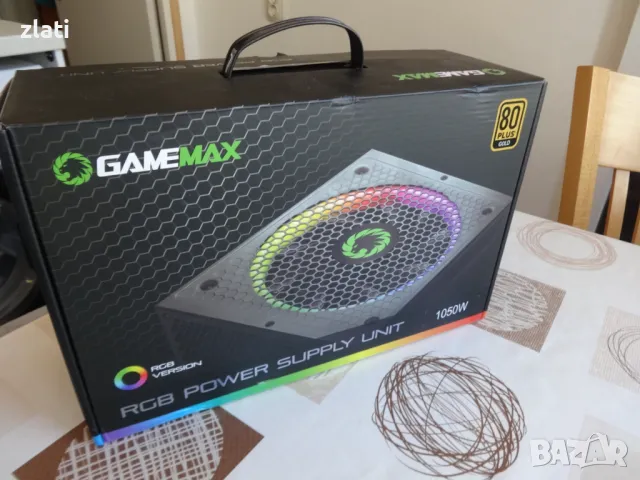 Ново геймърско компютърно пълно модулно захранване  GameMax RGB-1050 Pro 1050W 80+ Gold RGB , снимка 10 - Захранвания и кутии - 48657409