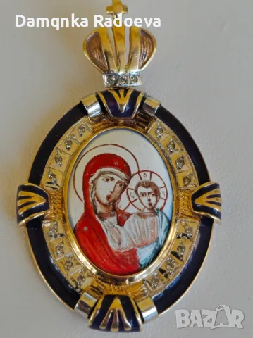 СССР златна висулка с Якутски Диаманти , снимка 12 - Колиета, медальони, синджири - 49628528