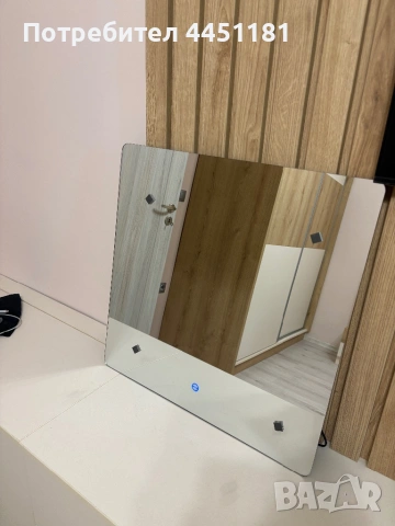 Огледало с LED светлина, снимка 2 - Огледала - 53430329