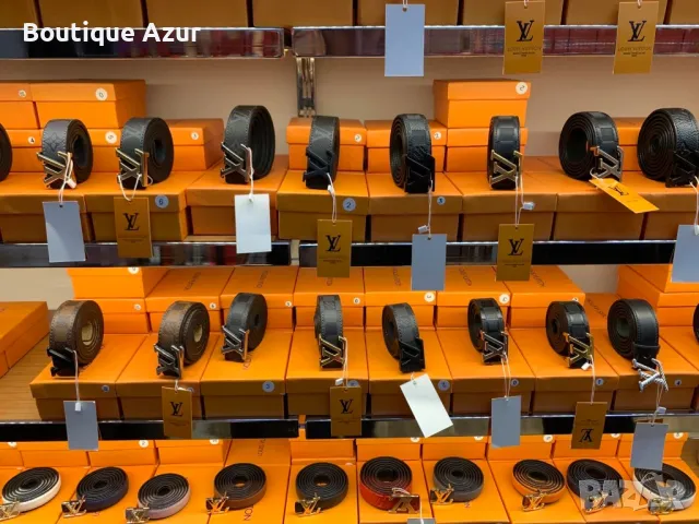 колани от естествена кожа в кутия louis vuitton 