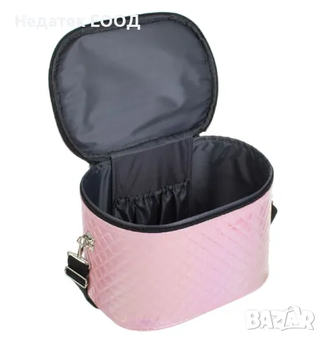 Козметично куфарче, Розов, 26x18x17.5см, снимка 2 - Куфари - 49900138