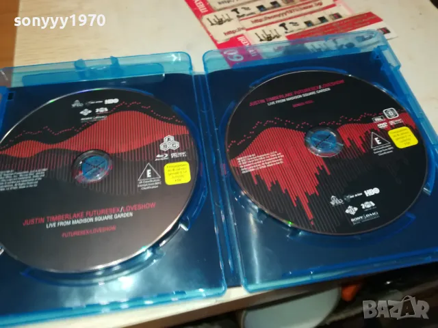 JUSTIN TIMBERLAKE BLU-RAY DISC+DVD DISC 1703251854, снимка 9 - DVD филми - 49532832