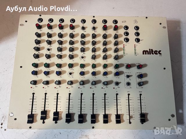 Mitec 802 8-канален миксер, DJ миксер, снимка 4 - Ресийвъри, усилватели, смесителни пултове - 46021871