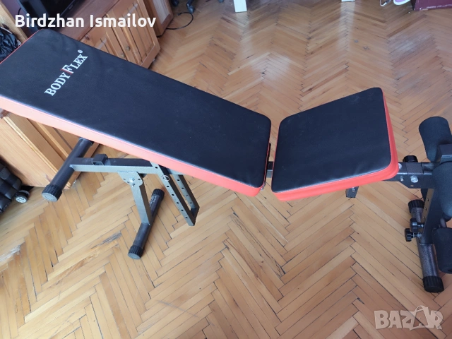 Регулируема фитнес лежанка BodyFlex – Като НОВА!, снимка 5 - Фитнес уреди - 54137464