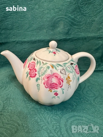 Руски порцелан-сервиз за чай Божури или Утренний на ЛФЗ Ломоносов, снимка 10 - Сервизи - 53640469