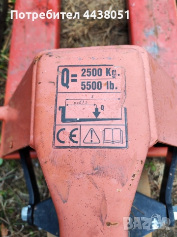 Количка -палетна почти нова, снимка 3 - Други машини и части - 52743950