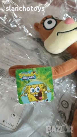 Героите от Спондж Боб - Сепия, Планктон , Охлюва Гари , Господин Рак, Патрик,Санди Чийкс , снимка 17 - Плюшени играчки - 41882218