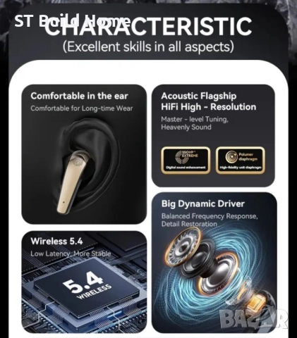 🎧 Acer TWS Безжични Слушалки | Силен Бас • HIFI Dolby Audio • Шумопотискане | STBuildHome🎧, снимка 3 - Bluetooth слушалки - 52403393
