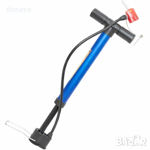 6479 Ръчна помпа за топки и велосипеди с маркуч и игла, 30 см, снимка 3 - Аксесоари за велосипеди - 53821667