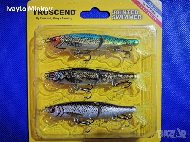 10см. 10гр. 3бр. Воблер Jointed Swimbait Truscend