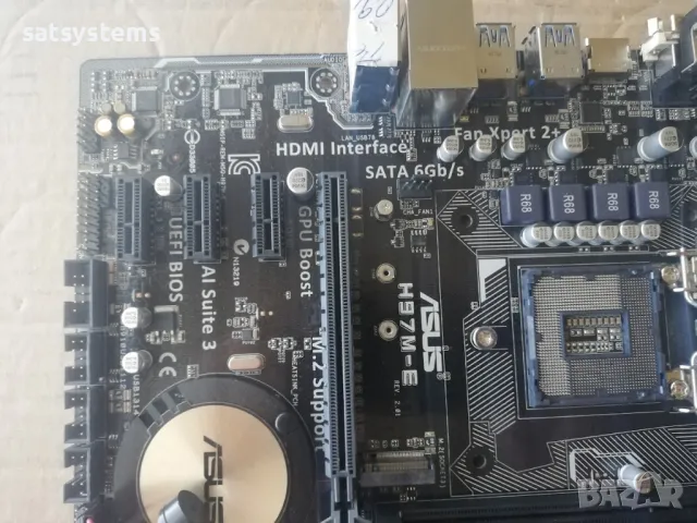 Дънна платка Asus H97M-E Socket LGA1150, снимка 9 - Дънни платки - 47827922