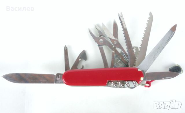 Оригинално швейцарско ножче VICTORINOX SWISS CHAMP, снимка 6 - Ножове - 46191813