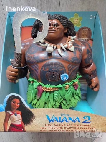 Мауи - Смелата Ваяна - Говореща оригинална кукла Disney Store , снимка 2 - Кукли - 43449982