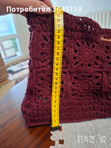 Дамска ръчно изплетена чанта, снимка 8 - Чанти - 54205400