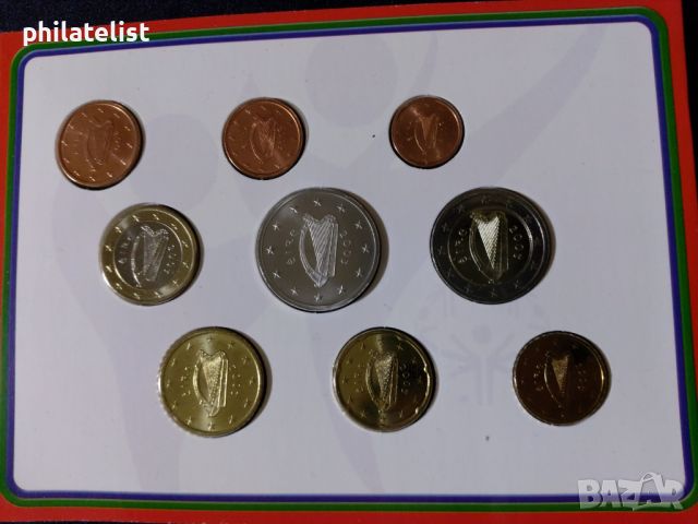 Ирландия 2003 - Комплектен банков евро сет от 1 цент до 2 евро + 5 евро възпоменателна монета, снимка 5 - Нумизматика и бонистика - 45596617