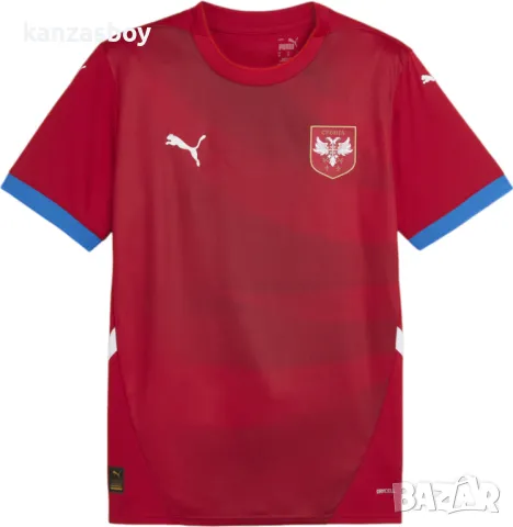 PUMA Serbia 2024 Home Shirt - мъжка футболна тениска КАТО НОВА С, снимка 2 - Тениски - 46995257