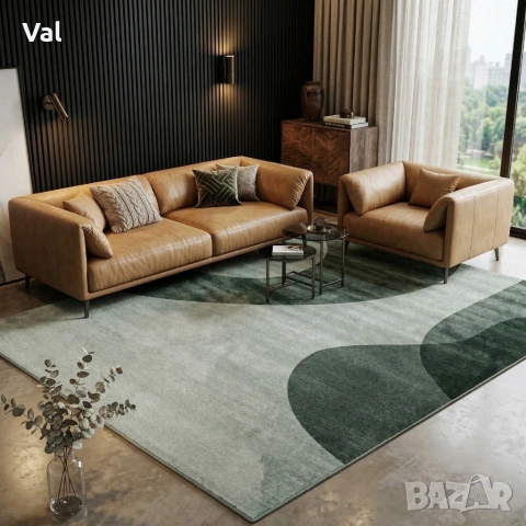 Модерен килим за хол 120х160см - Абстрактни дизайни и 3D ефект, Противоплъзгащ, снимка 7 - Килими - 53882158