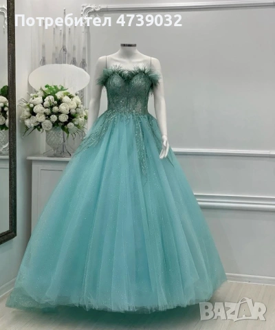 Дълга официална рокля, без забележки