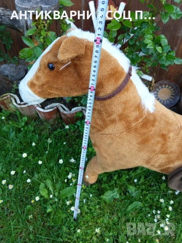 Стара Немска Голяма Плюшена Играчка Конче Тегло 5кг., снимка 10 - Антикварни и старинни предмети - 50554455