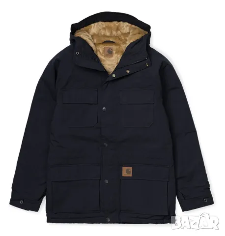 Carhartt WIP Mentley Jacket Dark Navy # L топло зимно мъжко яке, снимка 1 - Якета - 48290413