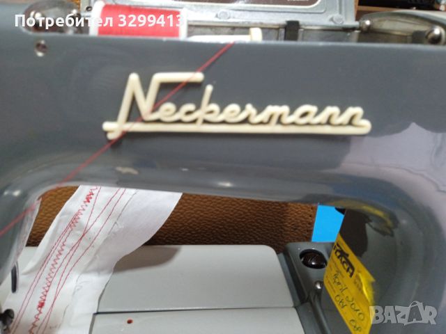 Метална немска шевна машина NECKERMANN, снимка 3 - Шевни машини - 45819594