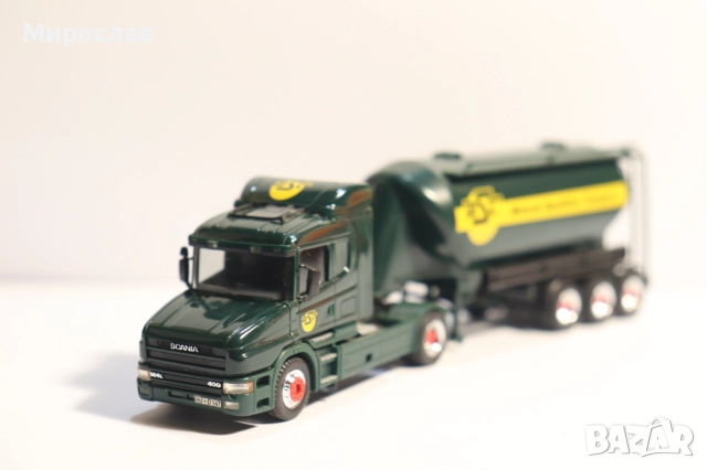 HERPA H0 1/87 SCANIA СИЛОЗ ЦИСТЕРНА КАМИОН МОДЕЛ, снимка 4 - Колекции - 52711229