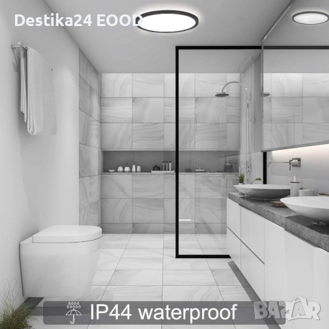 LED плафон за таван 18W Artbrite IP44 Ø29.5см, снимка 9 - Лед осветление - 53154095