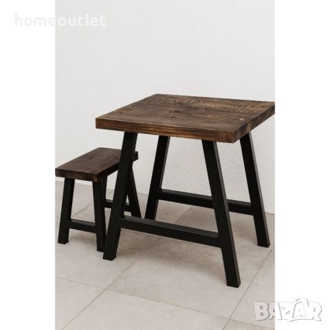 ПРОМОЦИЯ Крака за мебели от стомана с прахово покритие в черно (к-кт от 2 бр.) 71х69см PM0397, снимка 3 - Маси - 52040294