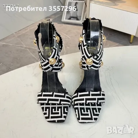 Сандали на ток Balmain, снимка 3 - Дамски обувки на ток - 46904303