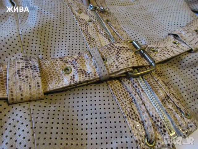 ЕСТЕСТВЕНА КОЖА на SALMAN дамско кожено яке, снимка 5 - Якета - 49662032