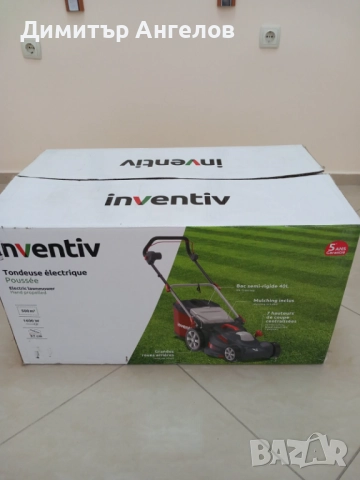 Продавам електрическа косачка Inventiv, снимка 4 - Градинска техника - 52389411