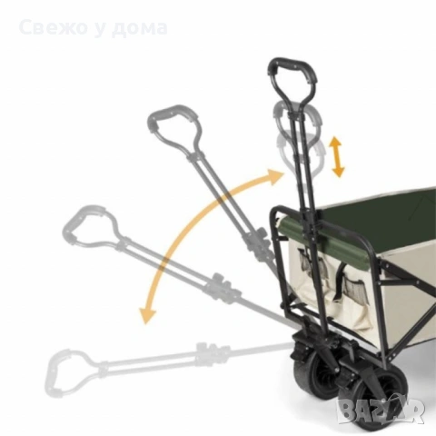 Многофункционална сгъваема количка 2 в 1 с масичка за къмпинг и пикник TV136, снимка 4 - Къмпинг мебели - 54033187