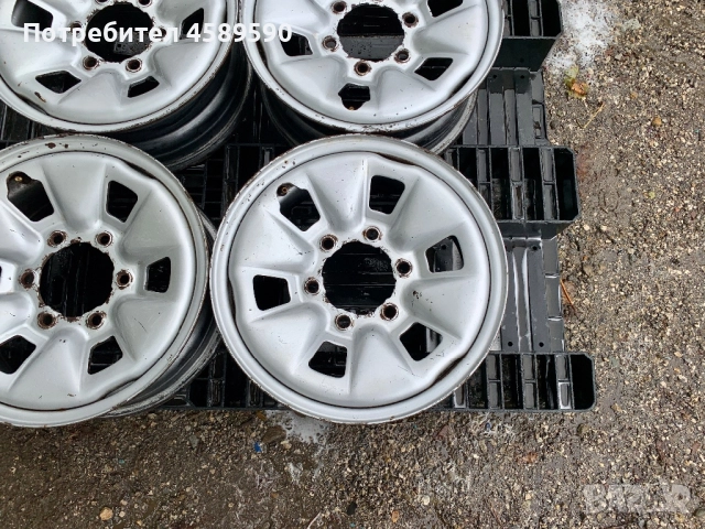 4бр.Оригинални железни джанти 15цола 6x139.7 за Toyota Hilux,Hiace, снимка 4 - Гуми и джанти - 52015109