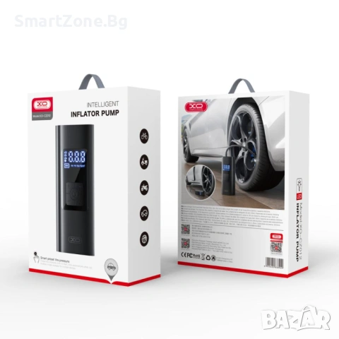 Компресор 12V / WIreless с батерия 6000mAh Inflatable Inflator Pump /черен/ - CZ012