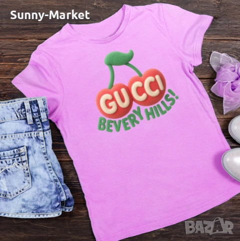 Дамска тениска GUCCI / Гучи с къс ръкав XS-4XL, снимка 2 - Тениски - 54102308