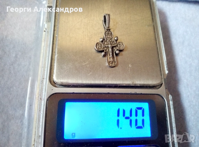 ЦАРСКА РУСИЯ Старо Авторско ПРАВОСЛАВНО СРЕБЪРНО РАЗПЯТИЕ двулицев КРЪСТ СПАСИ и СОХРАНИ СРЕБРО 875, снимка 6 - Антикварни и старинни предмети - 52866700