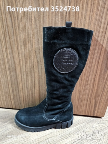 Ботуши естествен велур, снимка 2 - Дамски ботуши - 52897412